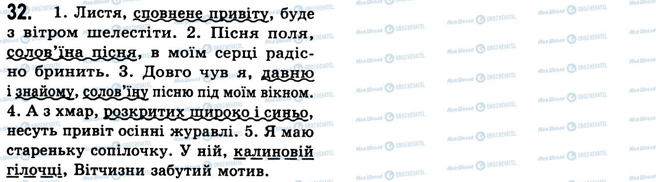 ГДЗ Українська мова 9 клас сторінка 32