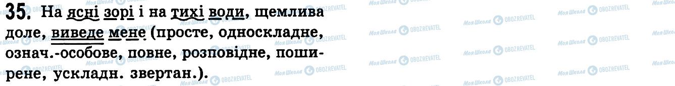 ГДЗ Українська мова 9 клас сторінка 35