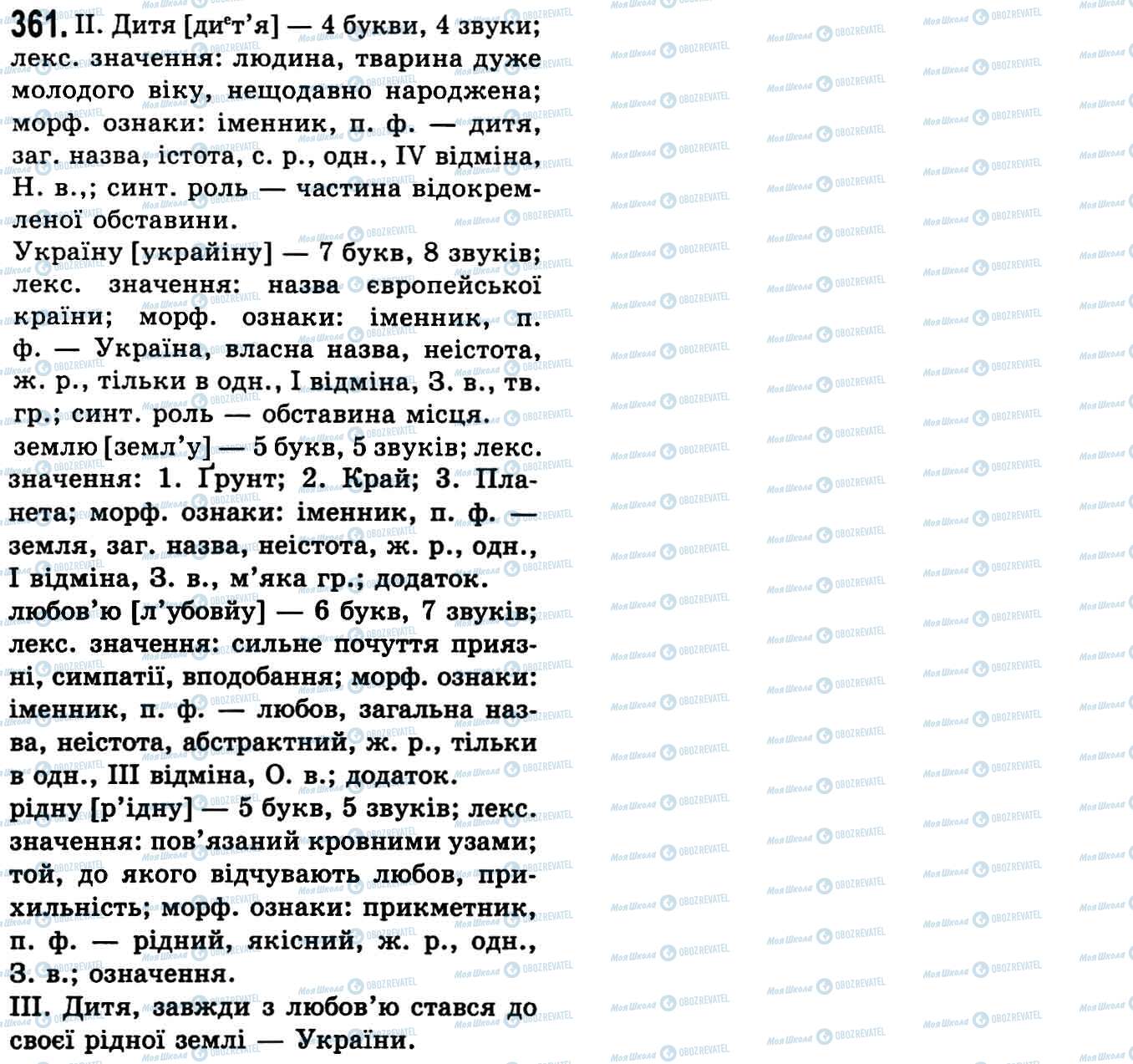 ГДЗ Укр мова 9 класс страница 361