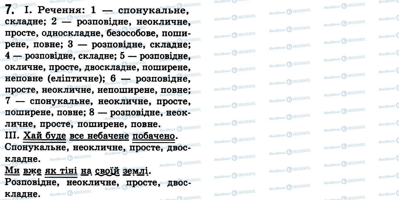 ГДЗ Укр мова 9 класс страница 7