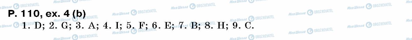 ГДЗ Англійська мова 10 клас сторінка p.110, ex.4(b)