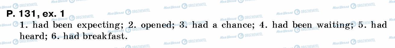 ГДЗ Англійська мова 10 клас сторінка p.131, ex.1