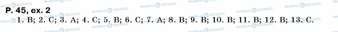 ГДЗ Английский язык 10 класс страница p.45, ex.2