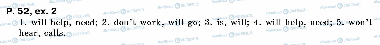 ГДЗ Английский язык 10 класс страница p.52, ex.2