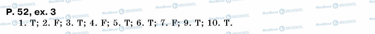 ГДЗ Английский язык 10 класс страница p.52, ex.3