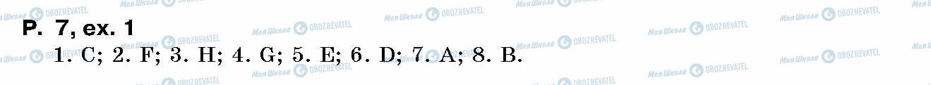 ГДЗ Английский язык 10 класс страница p.7, ex.1