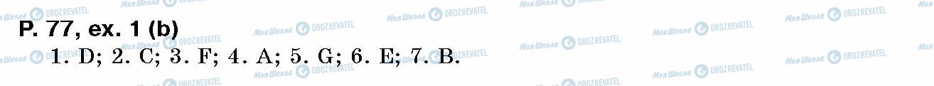 ГДЗ Английский язык 10 класс страница p.77, ex.1(b)