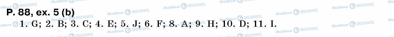 ГДЗ Английский язык 10 класс страница p.88, ex.5(b)