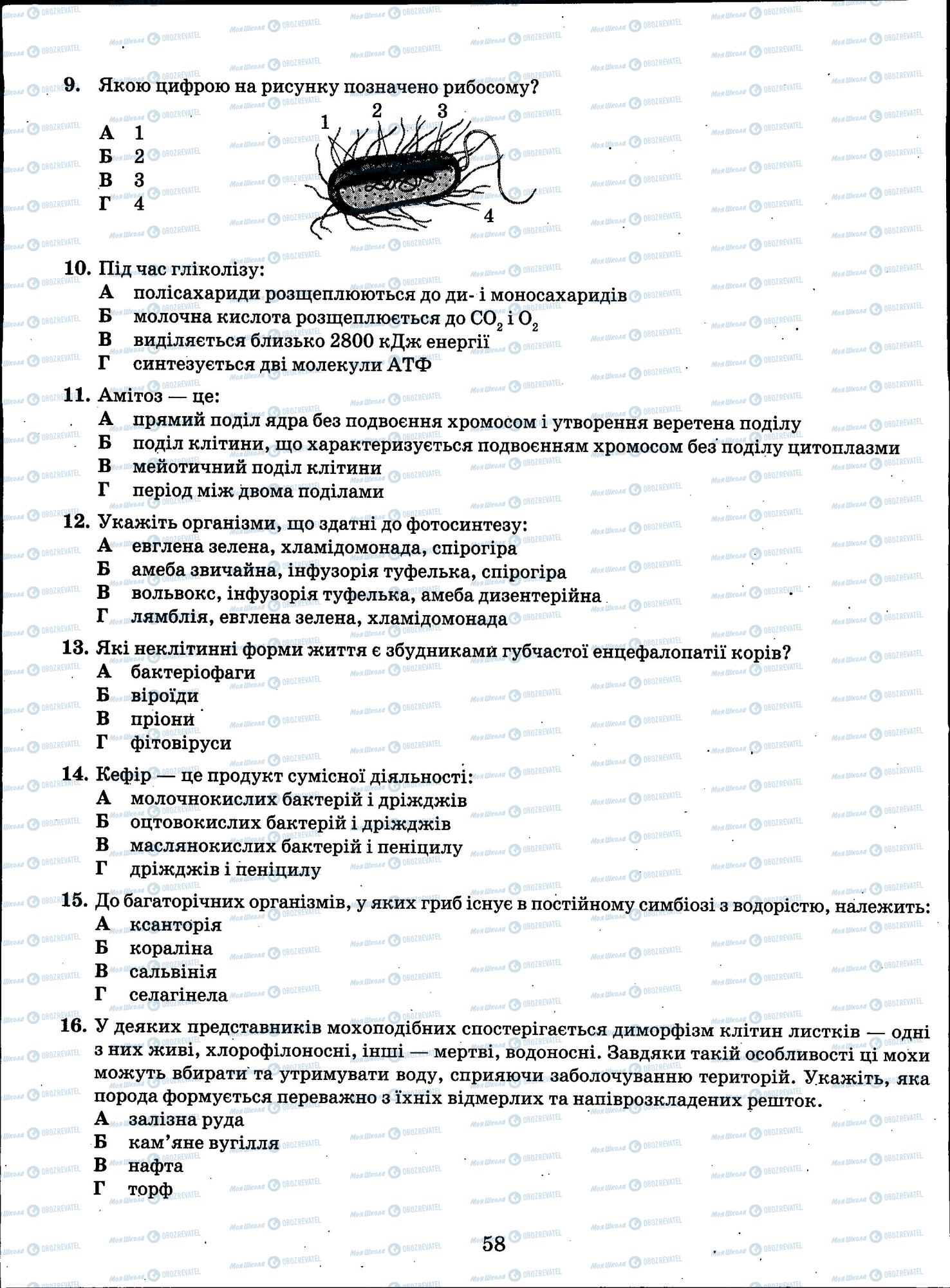 ЗНО Химия 11 класс страница 58