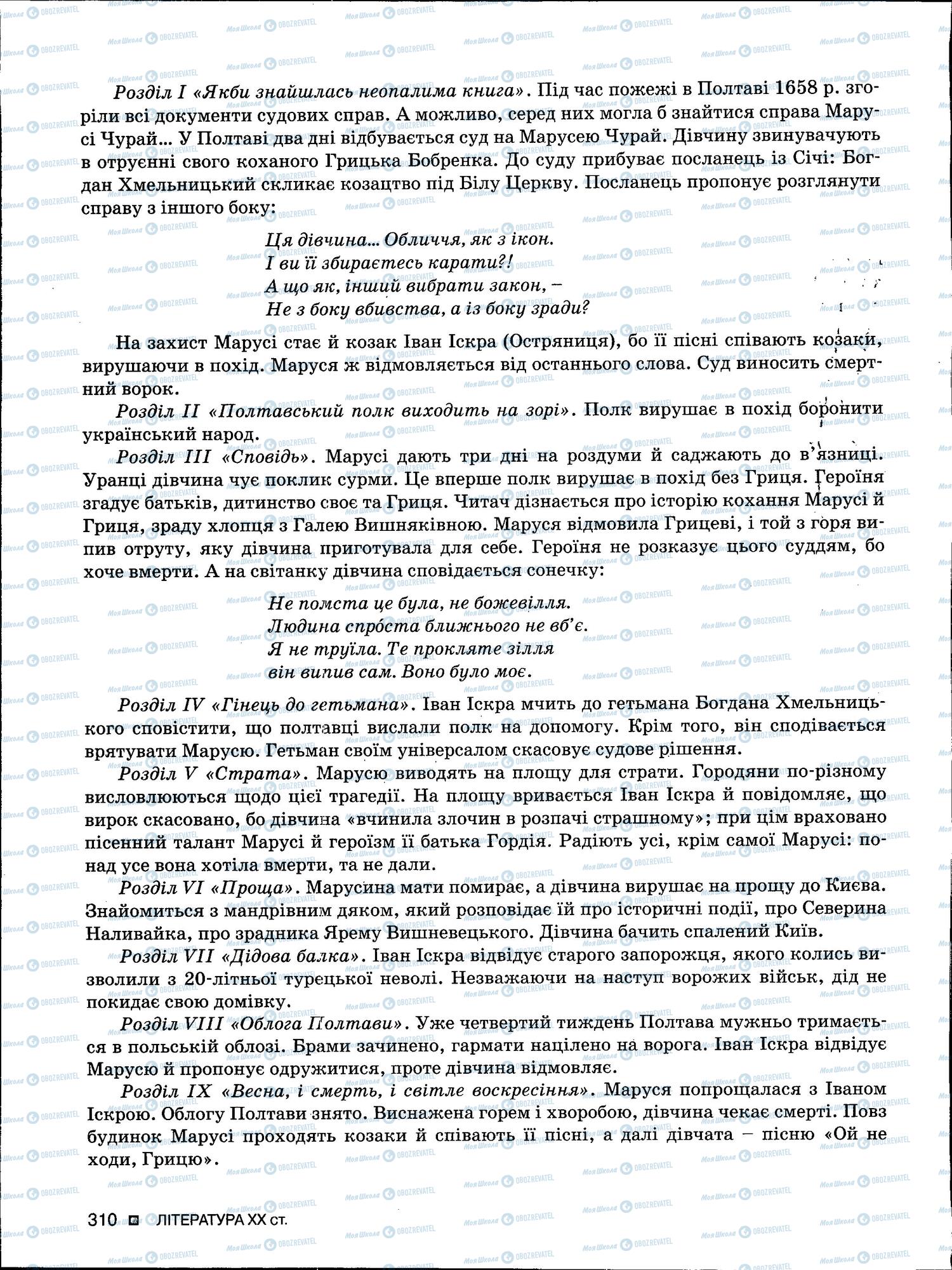ЗНО Укр мова 11 класс страница 310