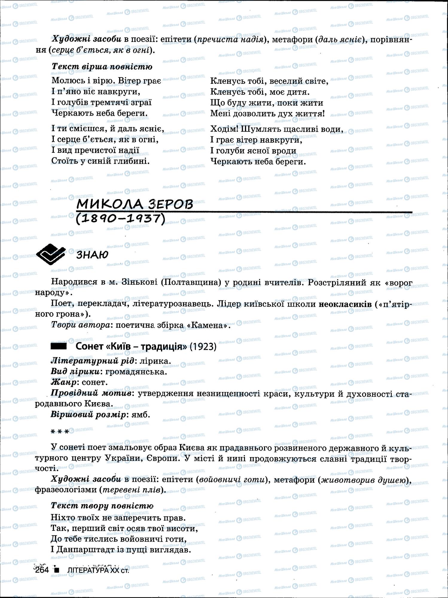 ЗНО Укр мова 11 класс страница 264
