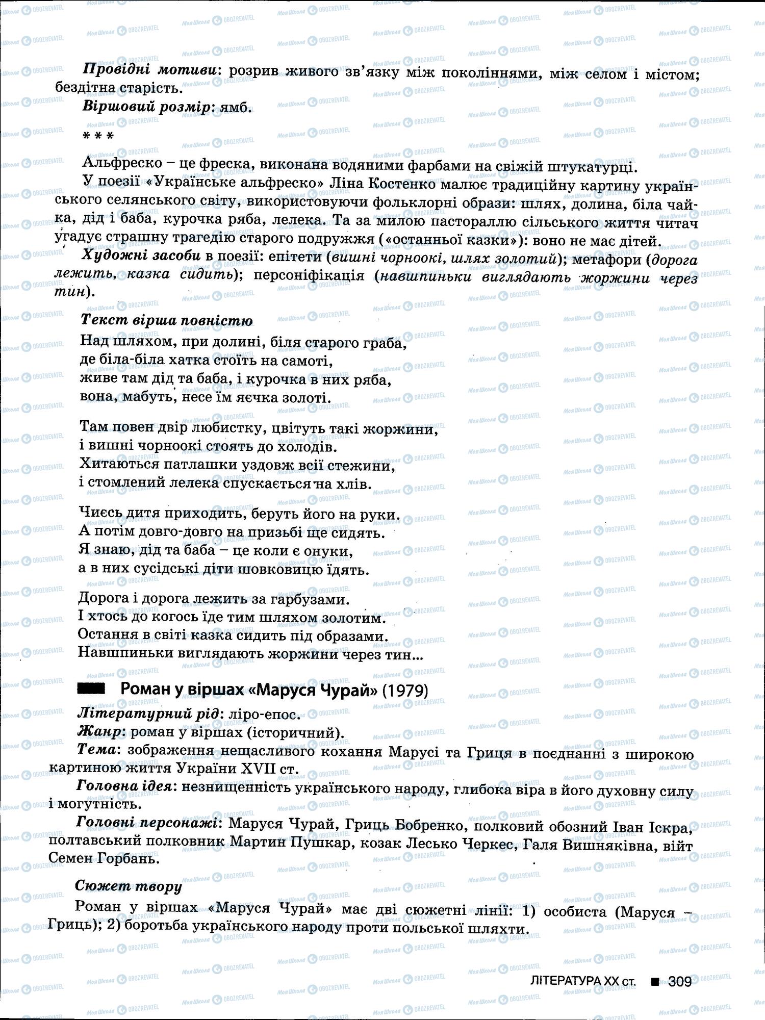 ЗНО Українська мова 11 клас сторінка 309