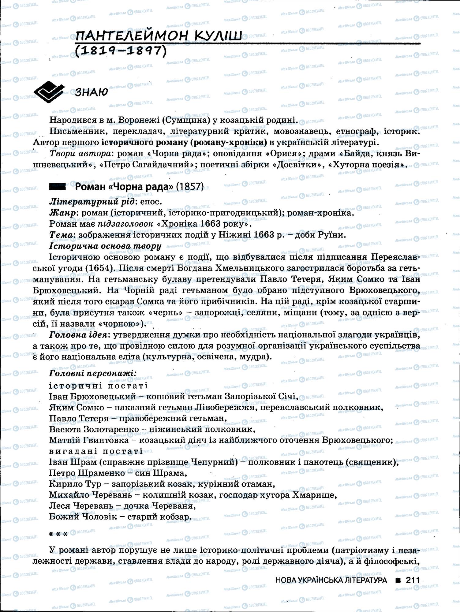 ЗНО Українська мова 11 клас сторінка 211