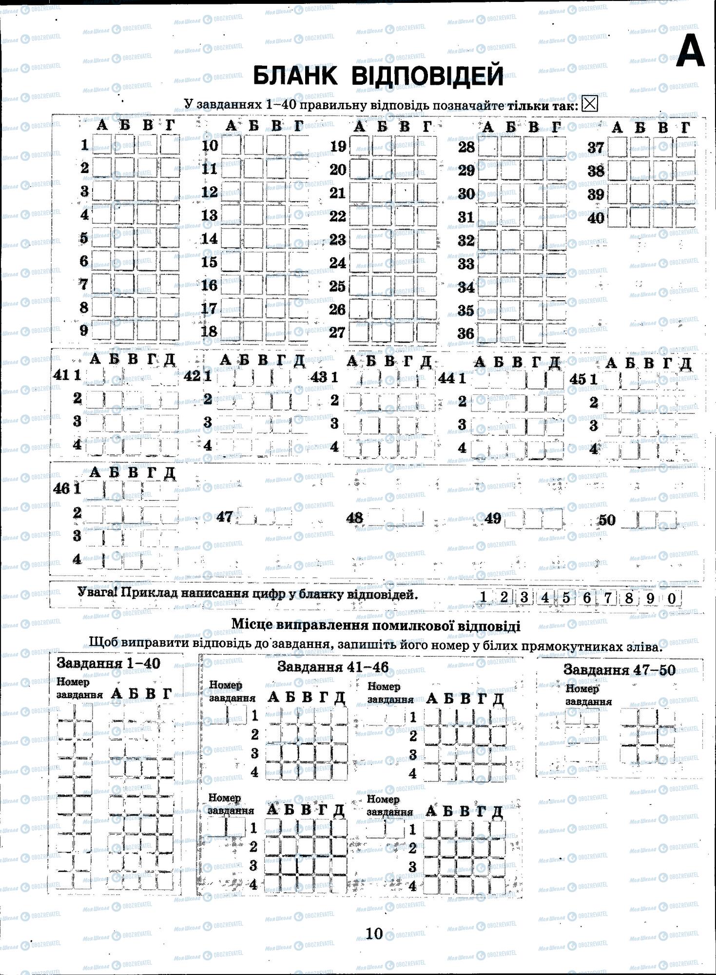 ЗНО Біологія 11 клас сторінка 10