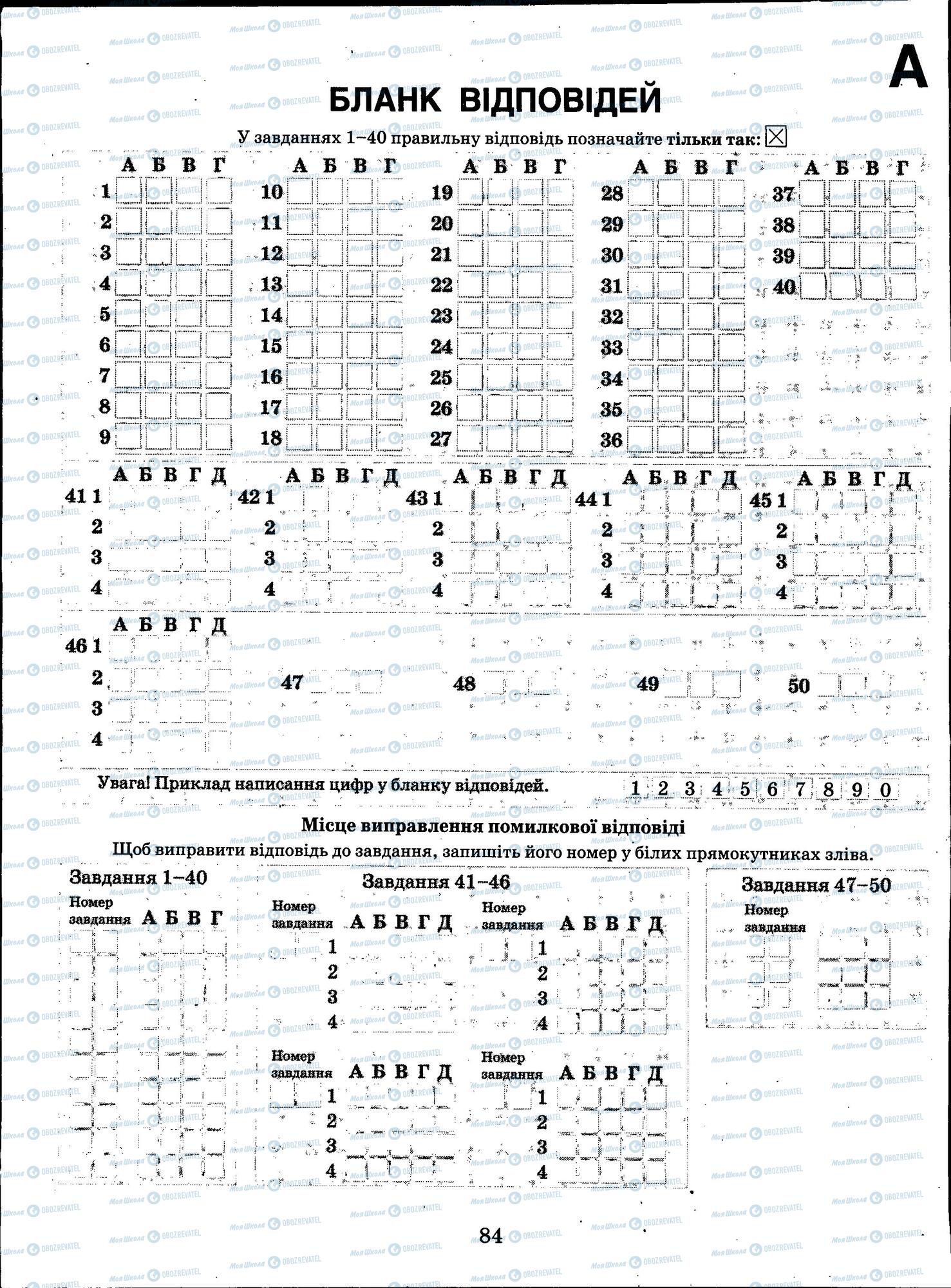 ЗНО Біологія 11 клас сторінка 84