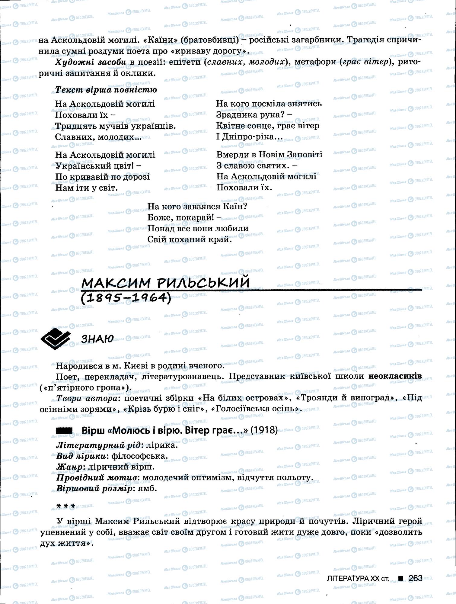 ЗНО Українська мова 11 клас сторінка 263