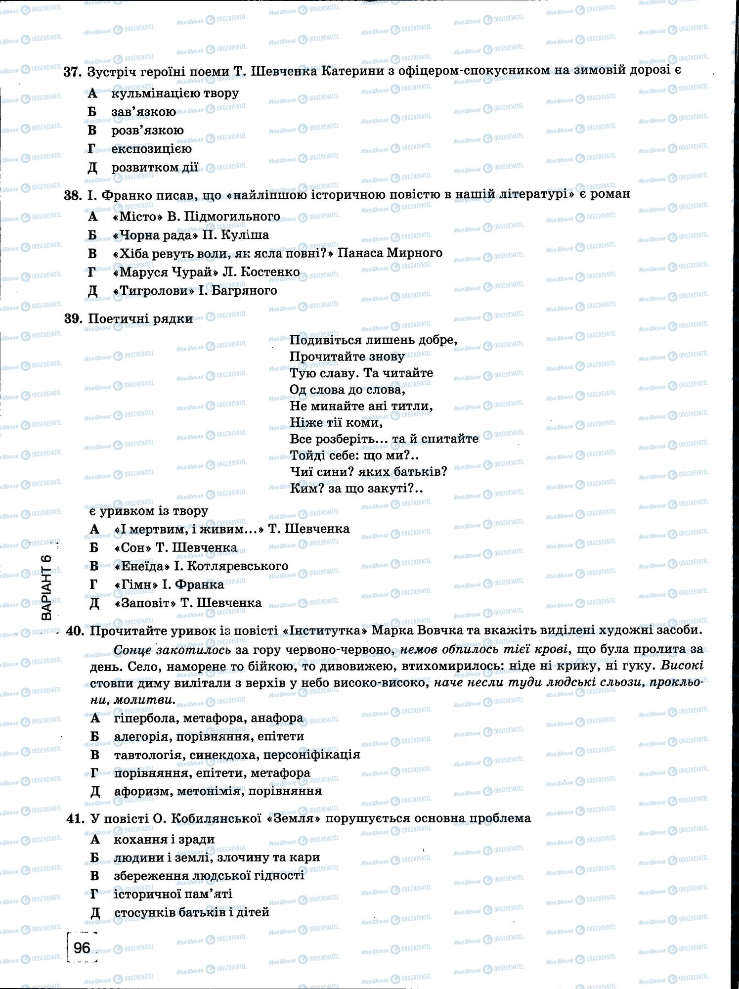 ЗНО Укр мова 11 класс страница 96