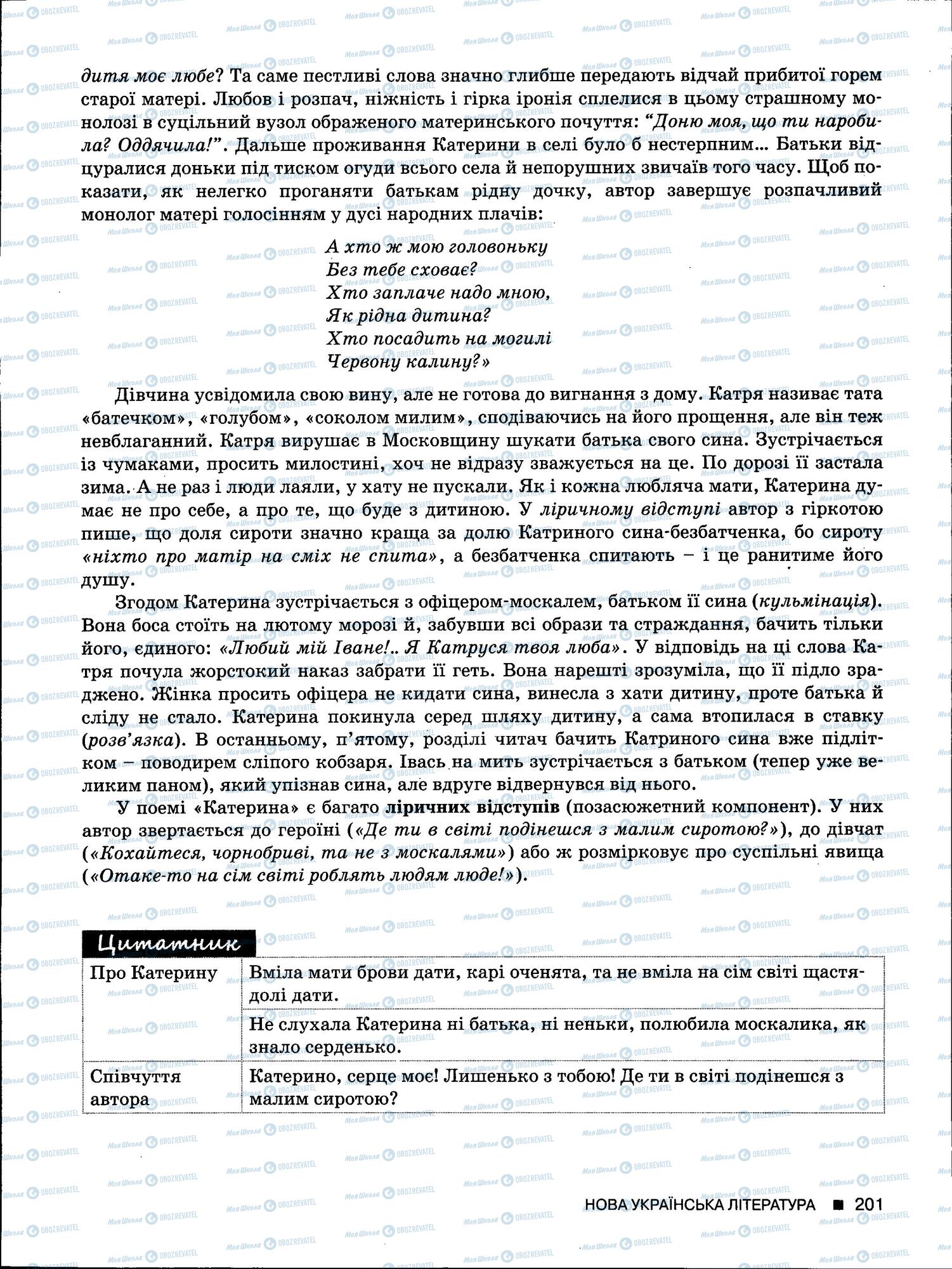 ЗНО Укр мова 11 класс страница 201