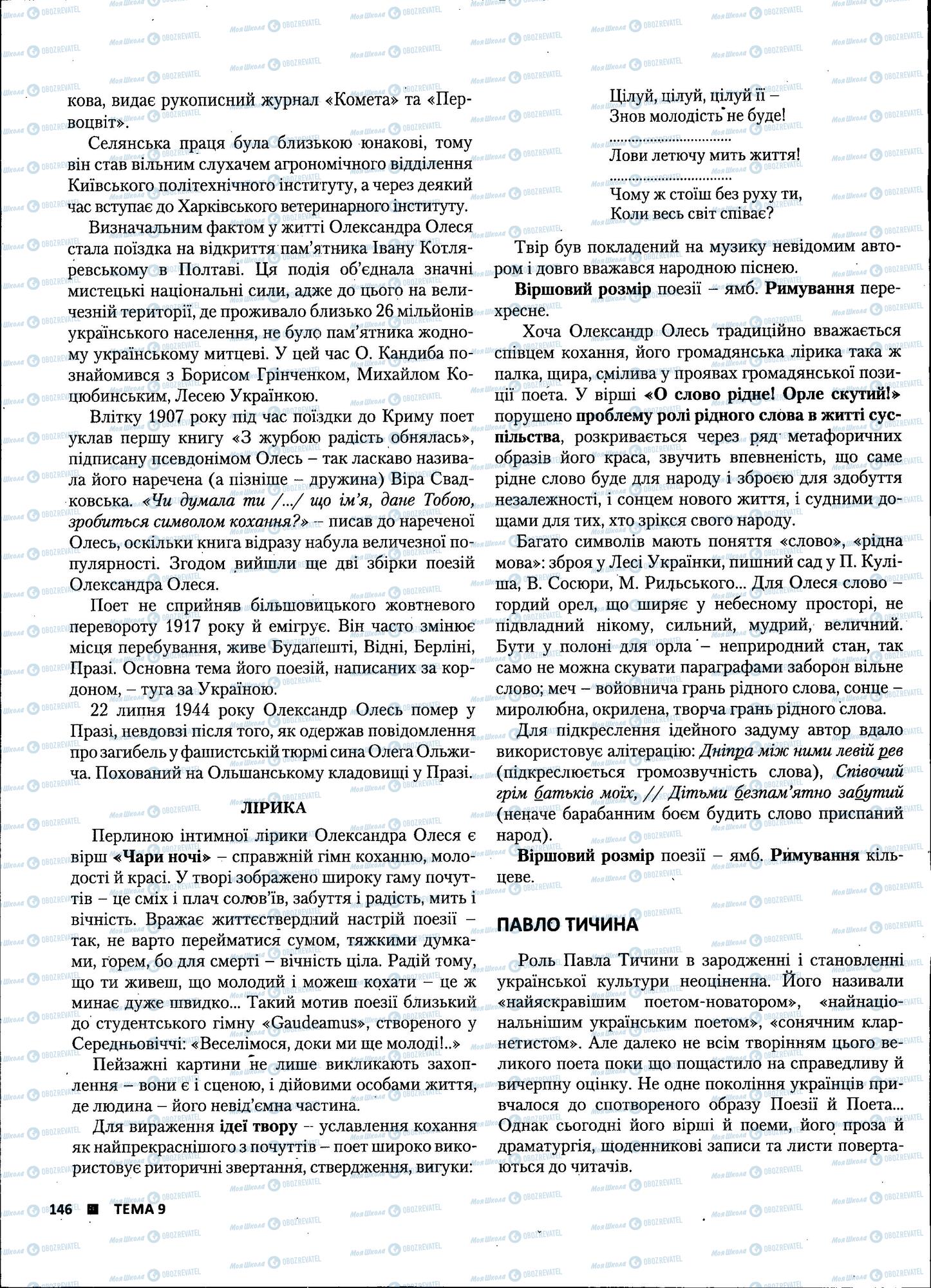 ЗНО Українська література 11 клас сторінка 146