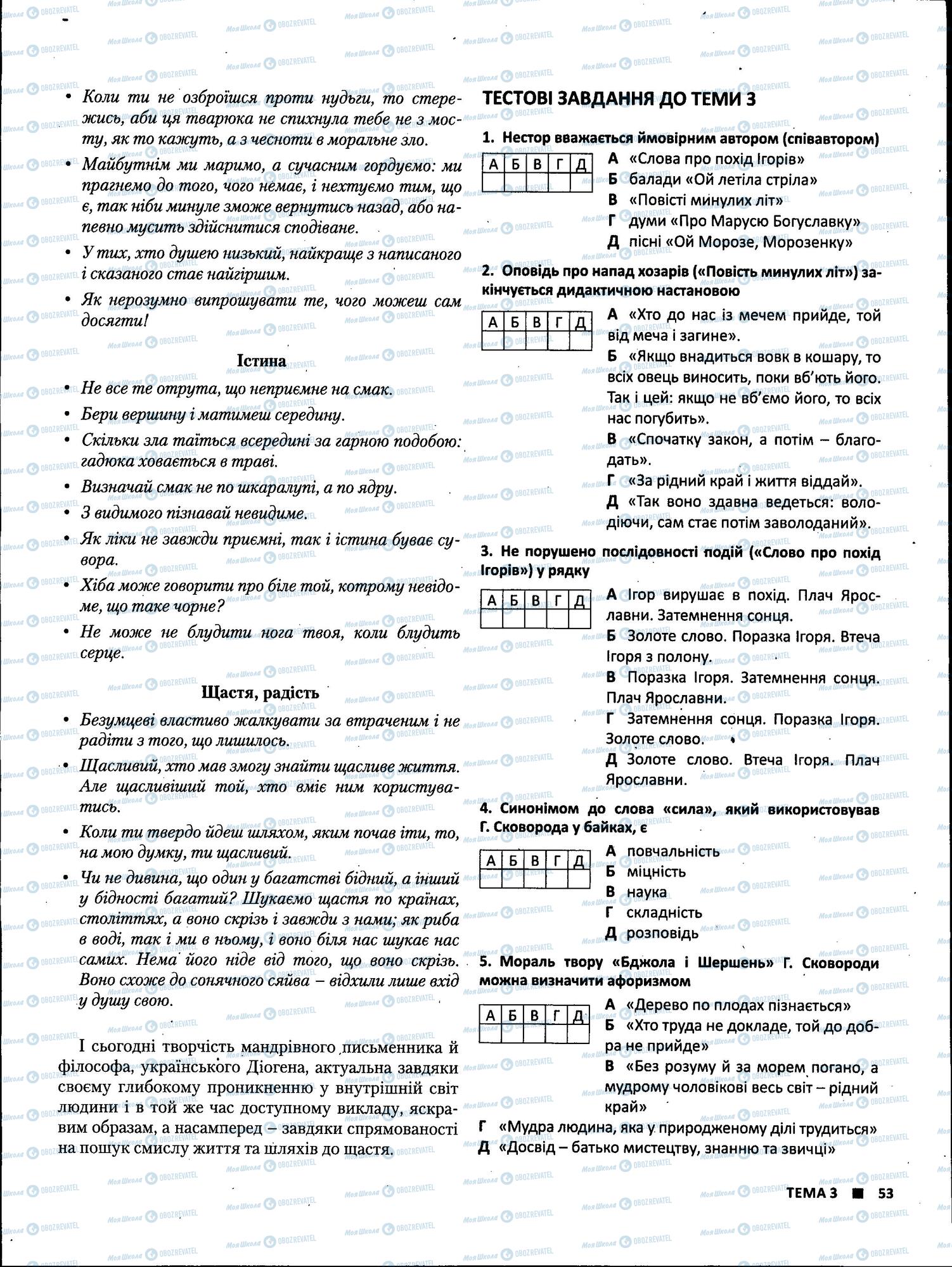 ЗНО Укр лит 11 класс страница 53