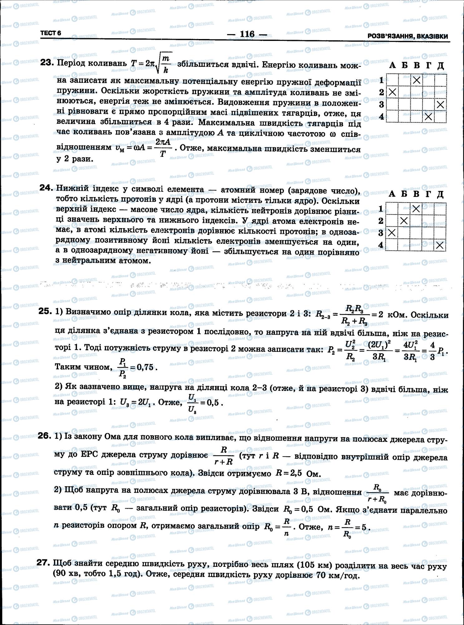 ЗНО Физика 11 класс страница 116