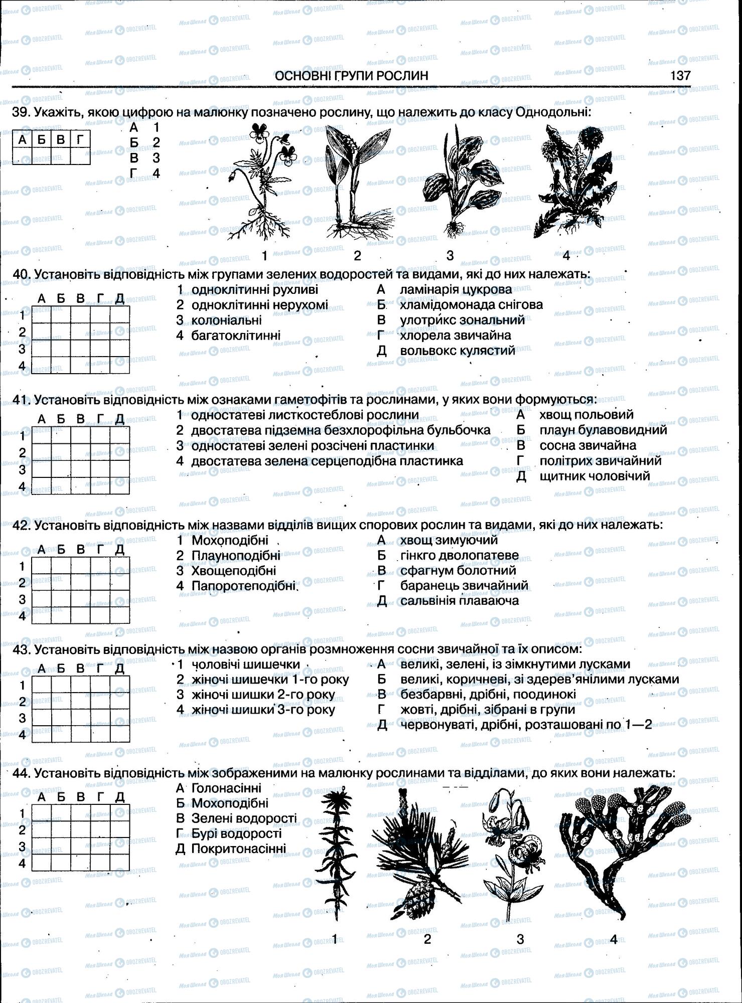 ЗНО Биология 11 класс страница 138
