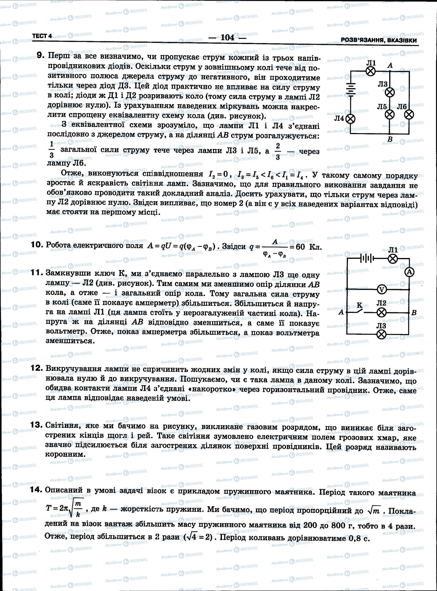 ЗНО Фізика 11 клас сторінка 104