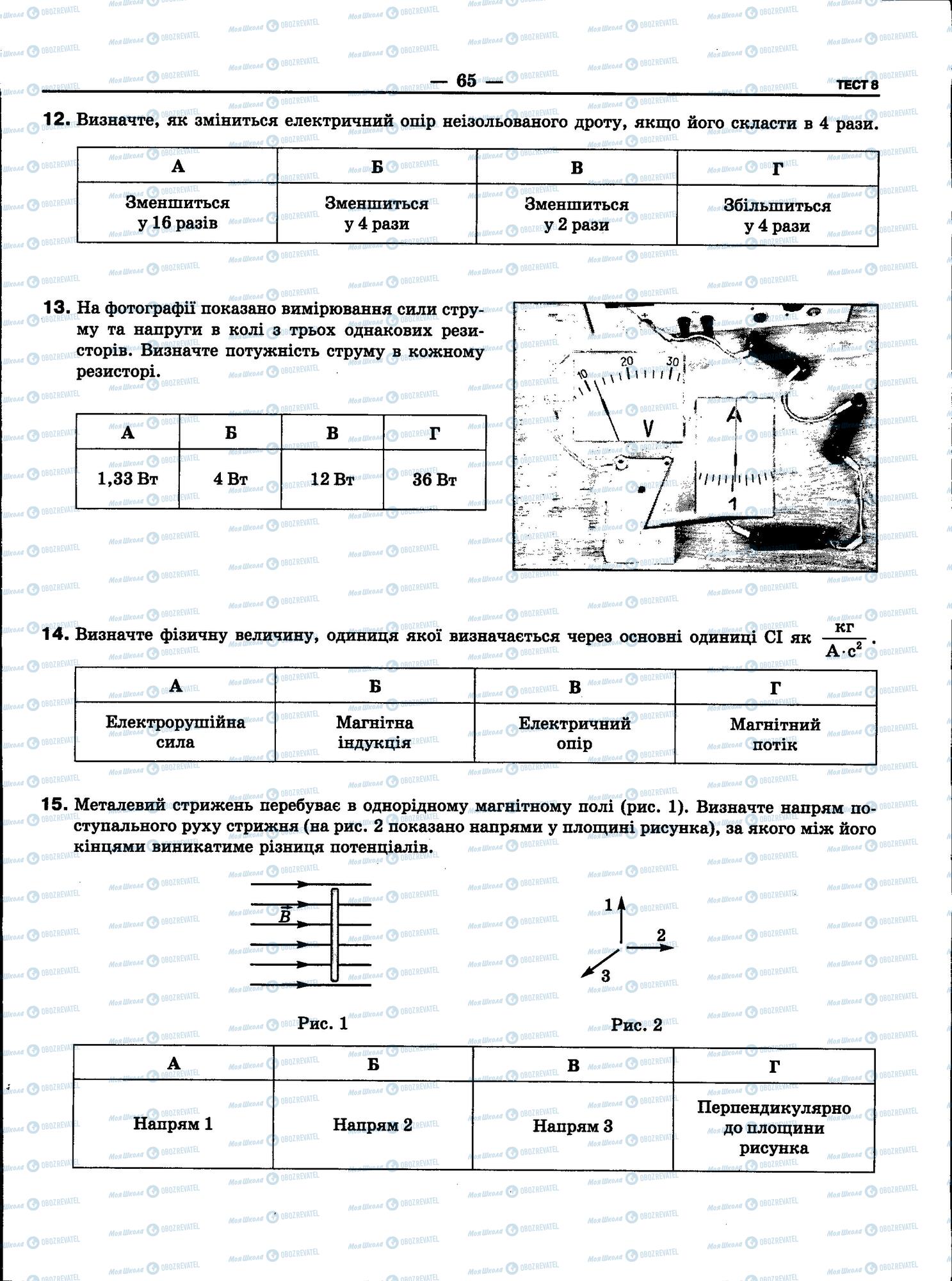 ЗНО Фізика 11 клас сторінка 65