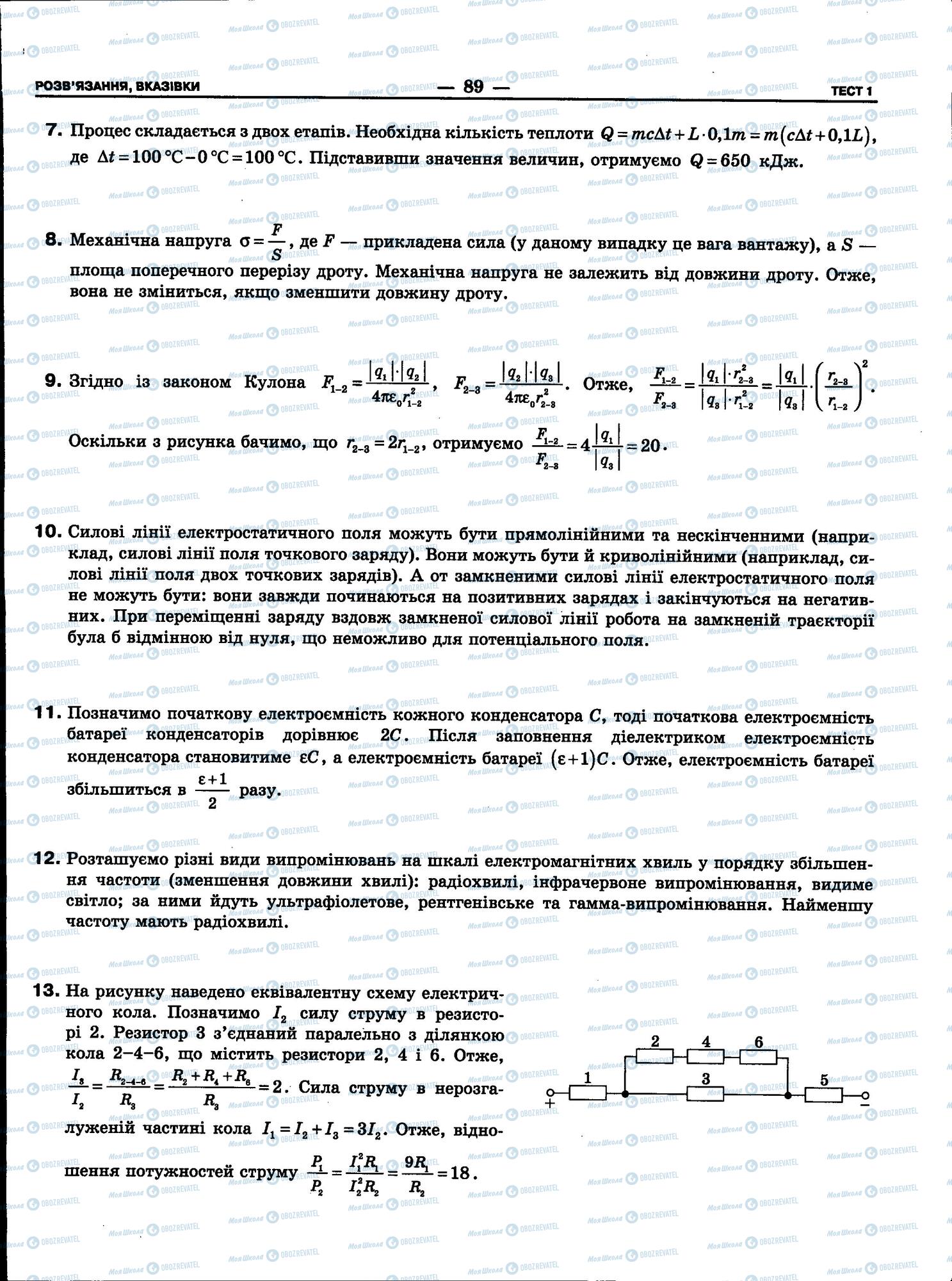 ЗНО Фізика 11 клас сторінка 89