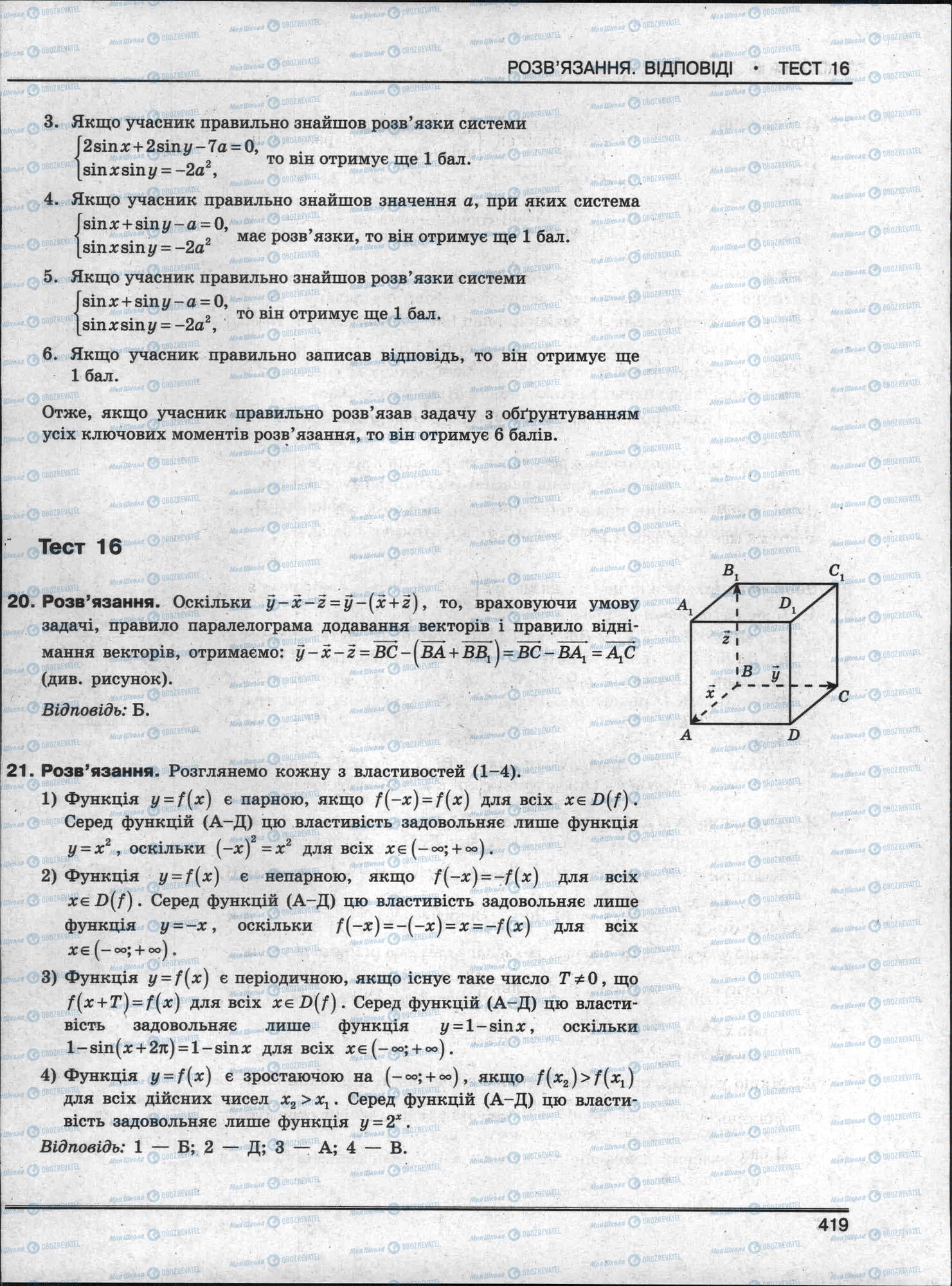 ЗНО Математика 11 клас сторінка 419