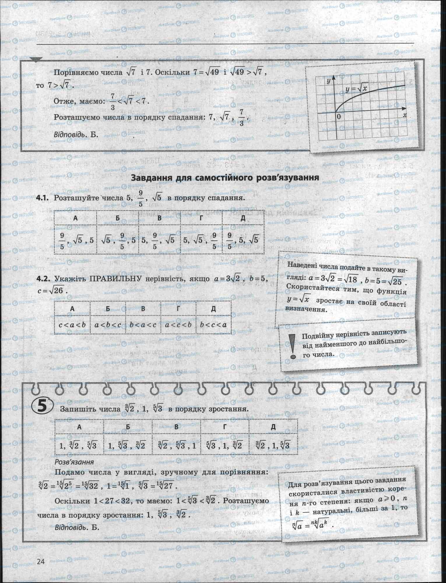 ЗНО Математика 11 класс страница 24