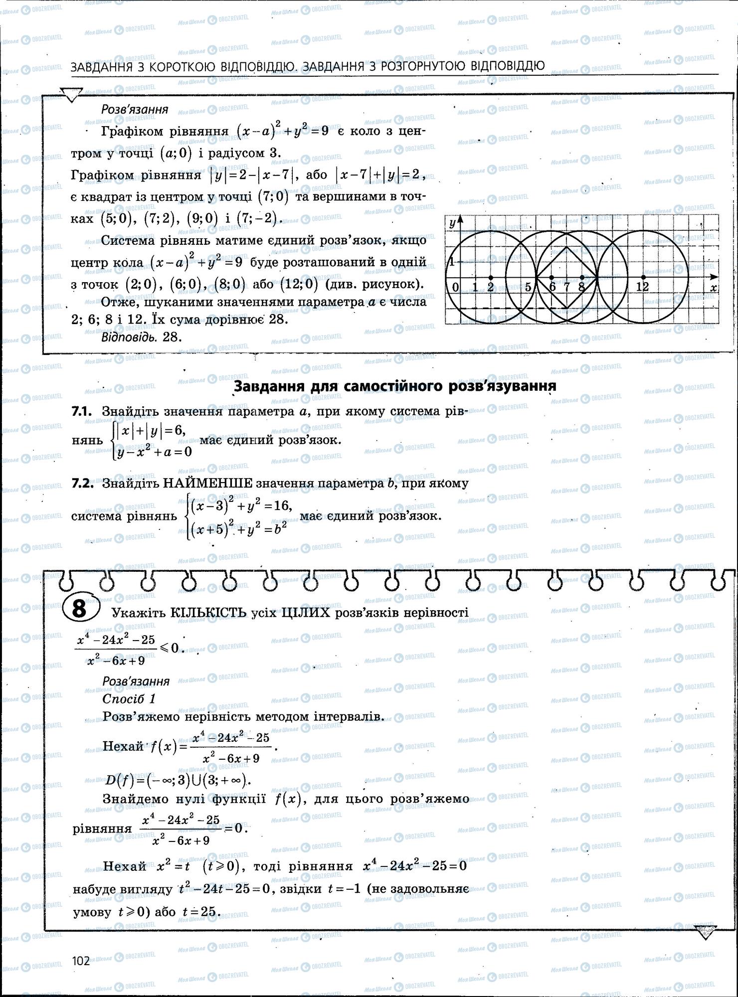 ЗНО Математика 11 клас сторінка 102