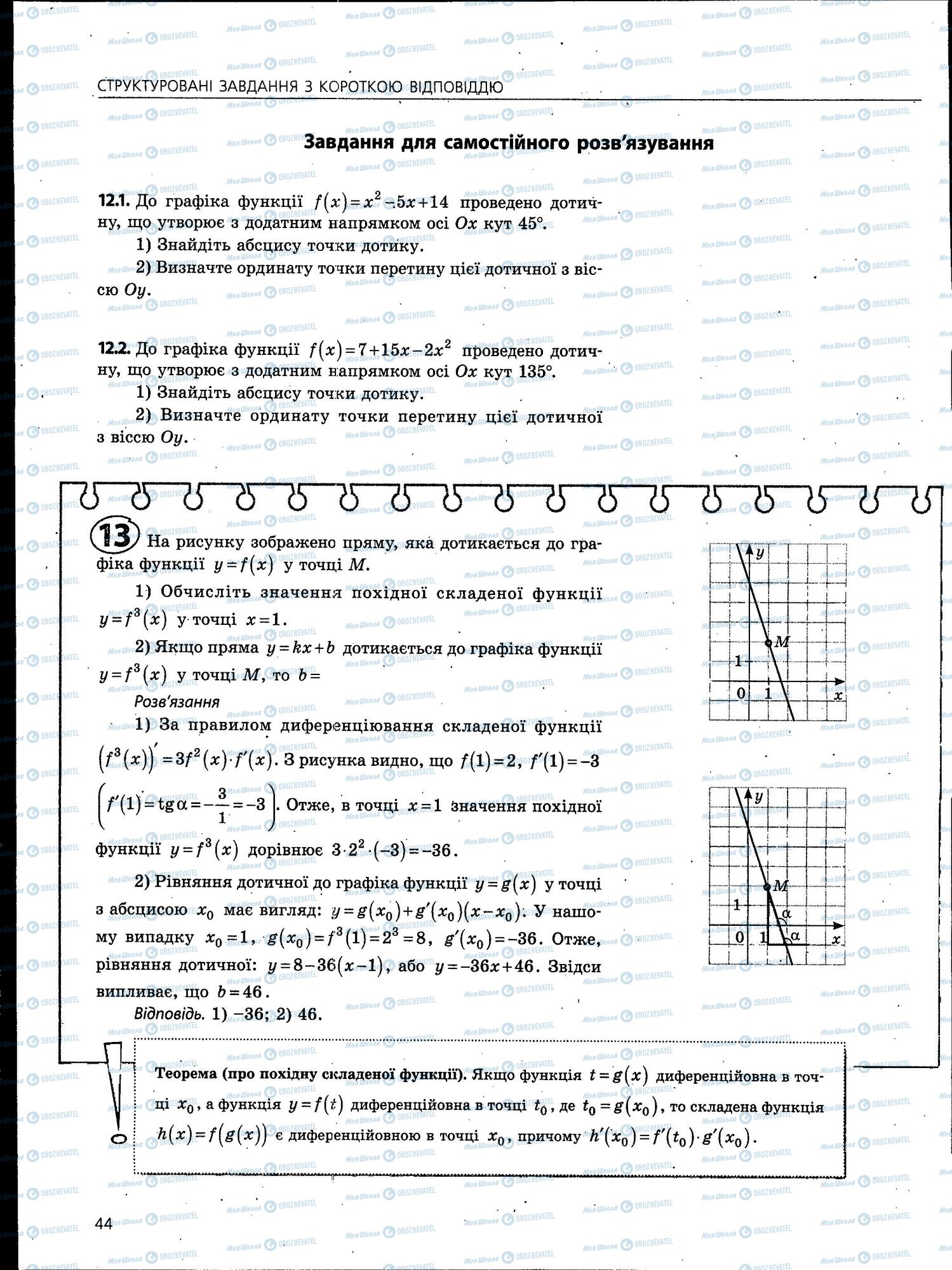 ЗНО Математика 11 клас сторінка 44