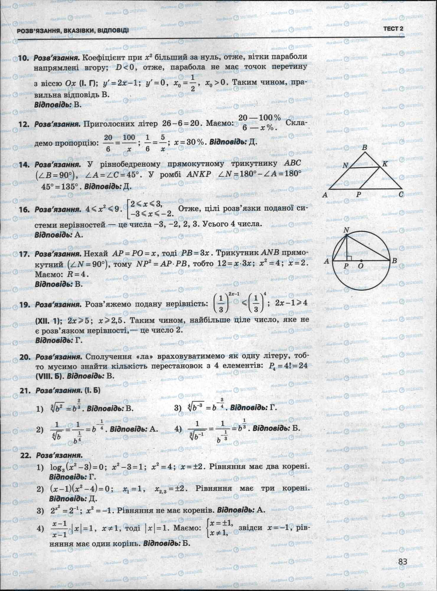 ЗНО Математика 11 класс страница 83