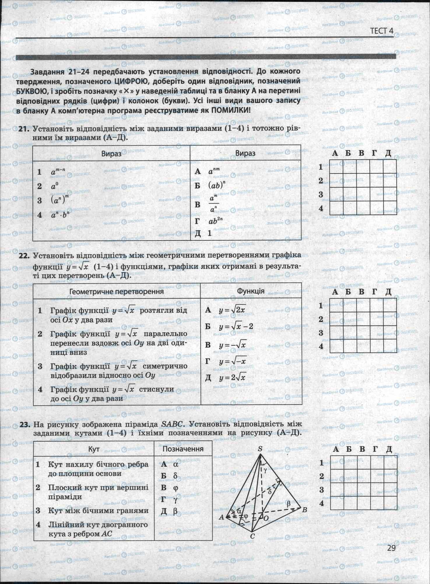 ЗНО Математика 11 класс страница 29