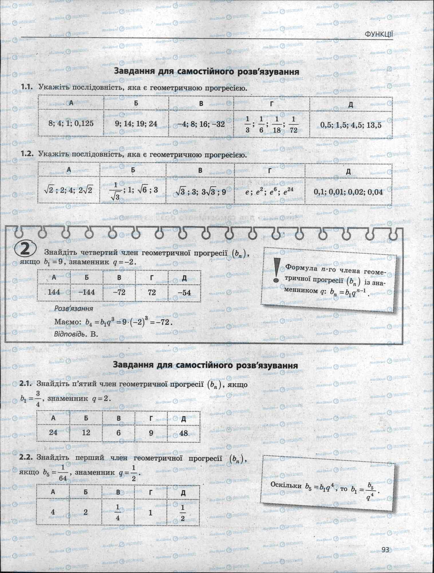 ЗНО Математика 11 клас сторінка 93