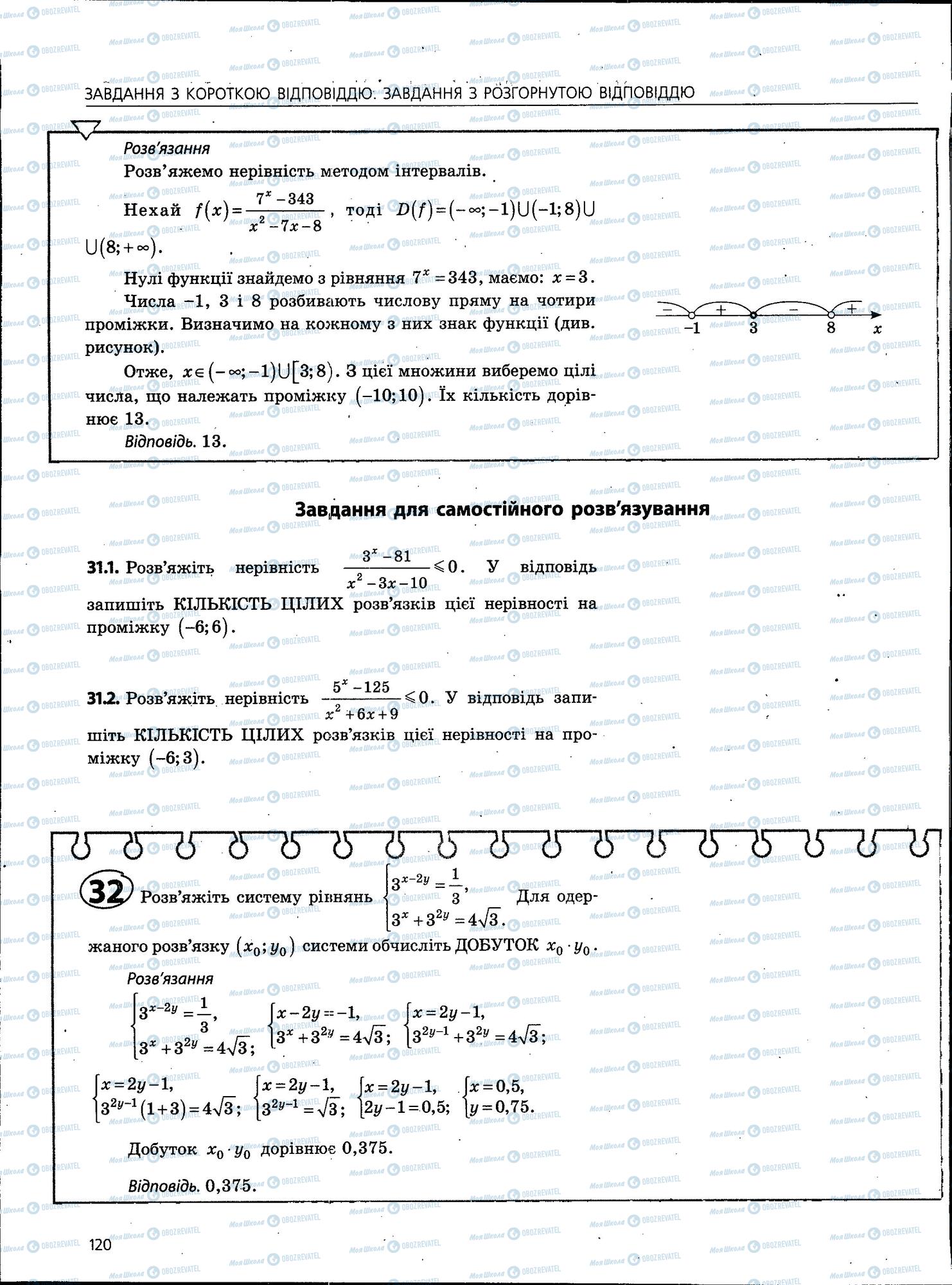 ЗНО Математика 11 клас сторінка 120