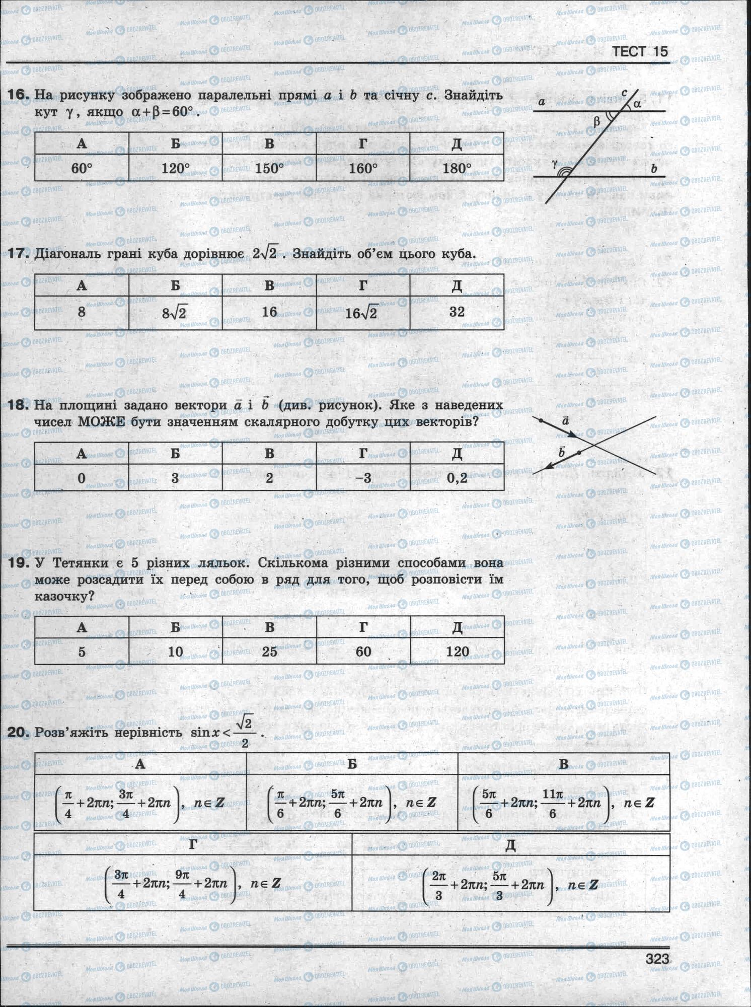 ЗНО Математика 11 клас сторінка 323