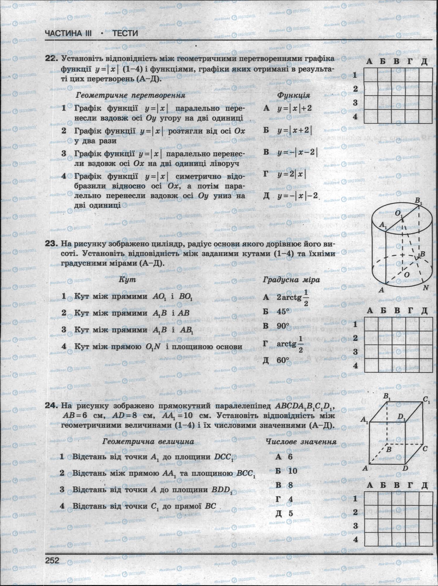 ЗНО Математика 11 класс страница 252