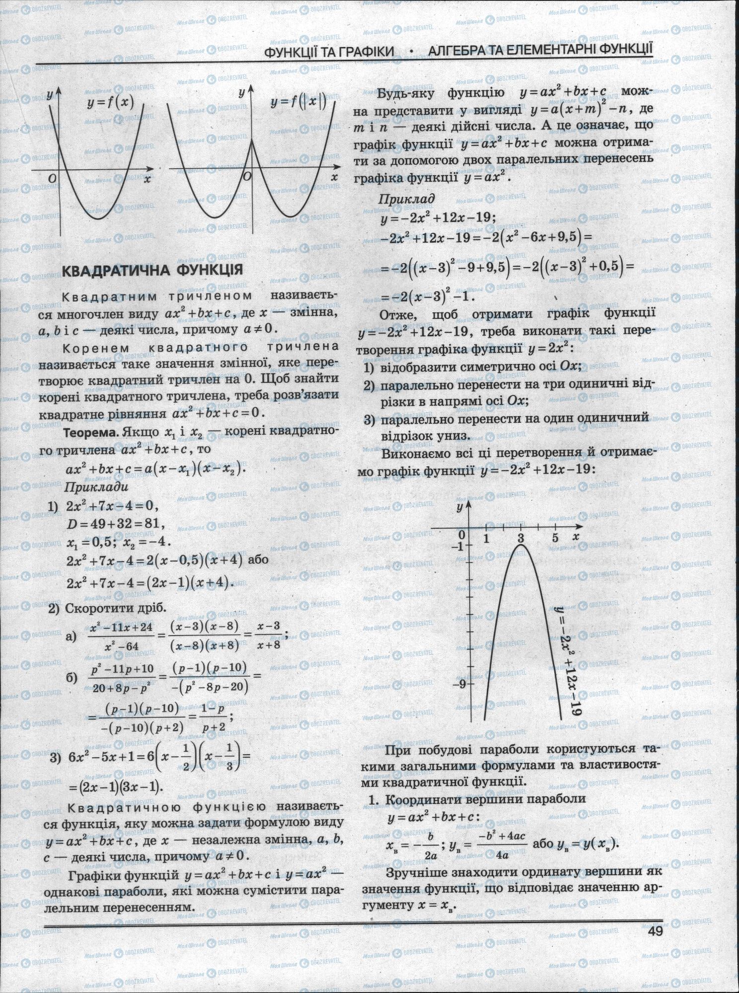 ЗНО Математика 11 клас сторінка 49