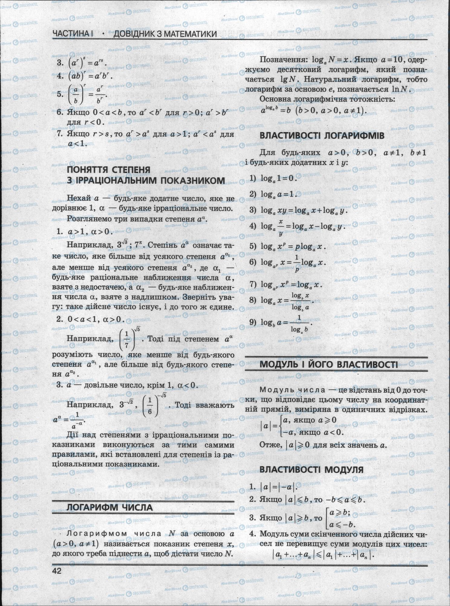 ЗНО Математика 11 клас сторінка 42
