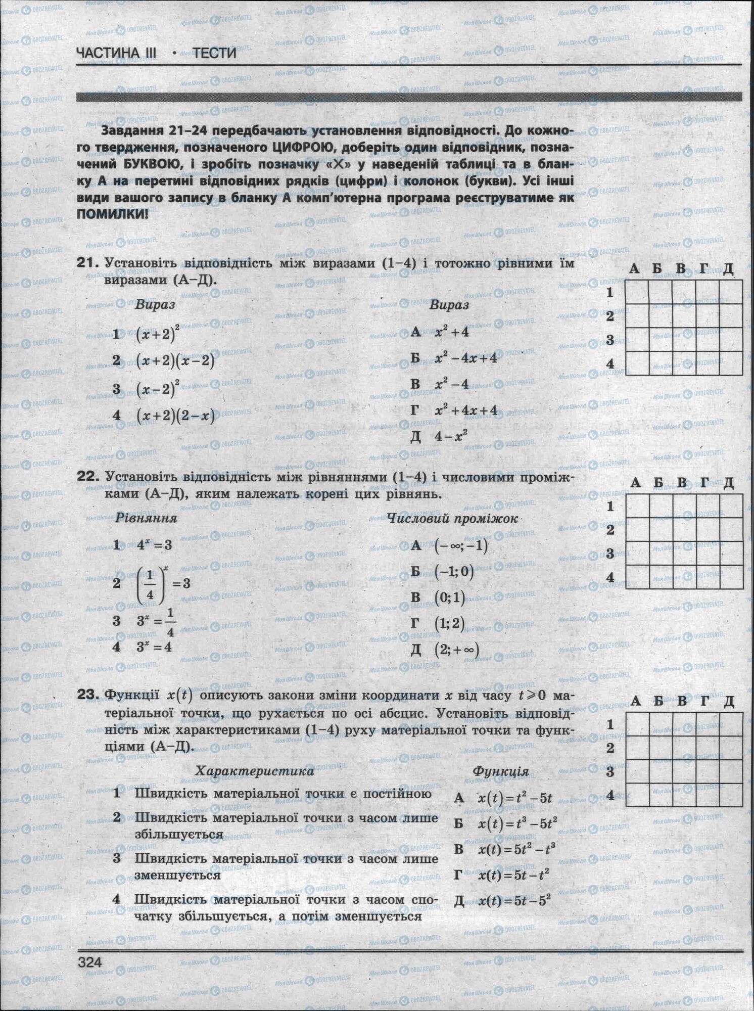 ЗНО Математика 11 класс страница 324