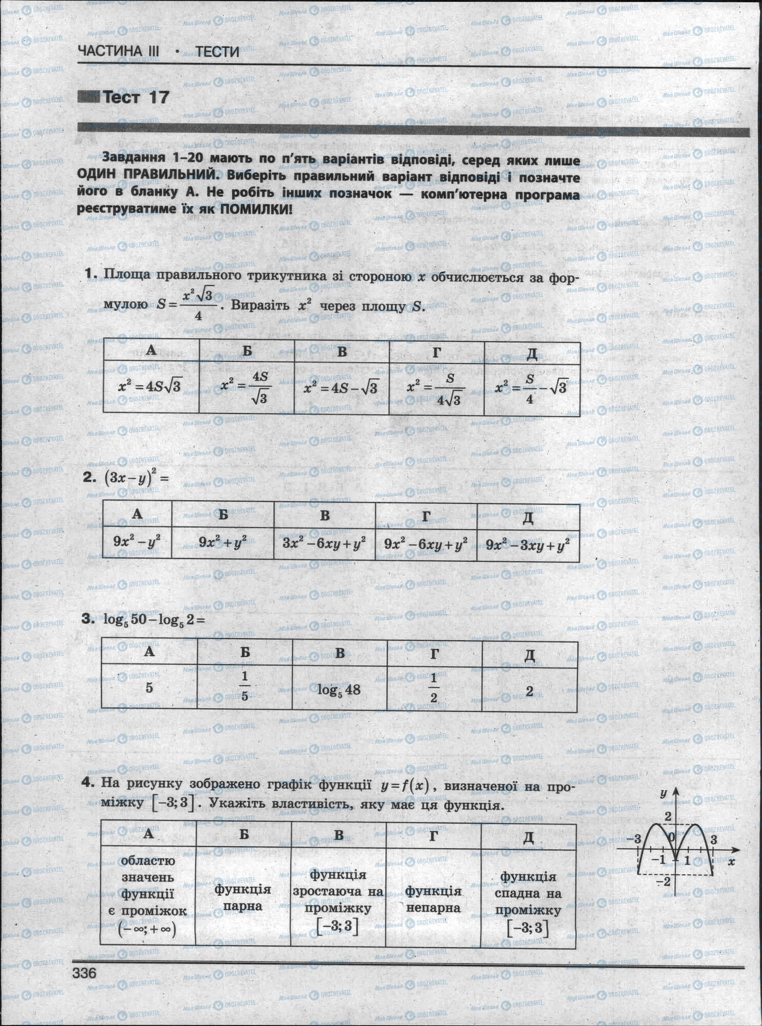 ЗНО Математика 11 класс страница 336
