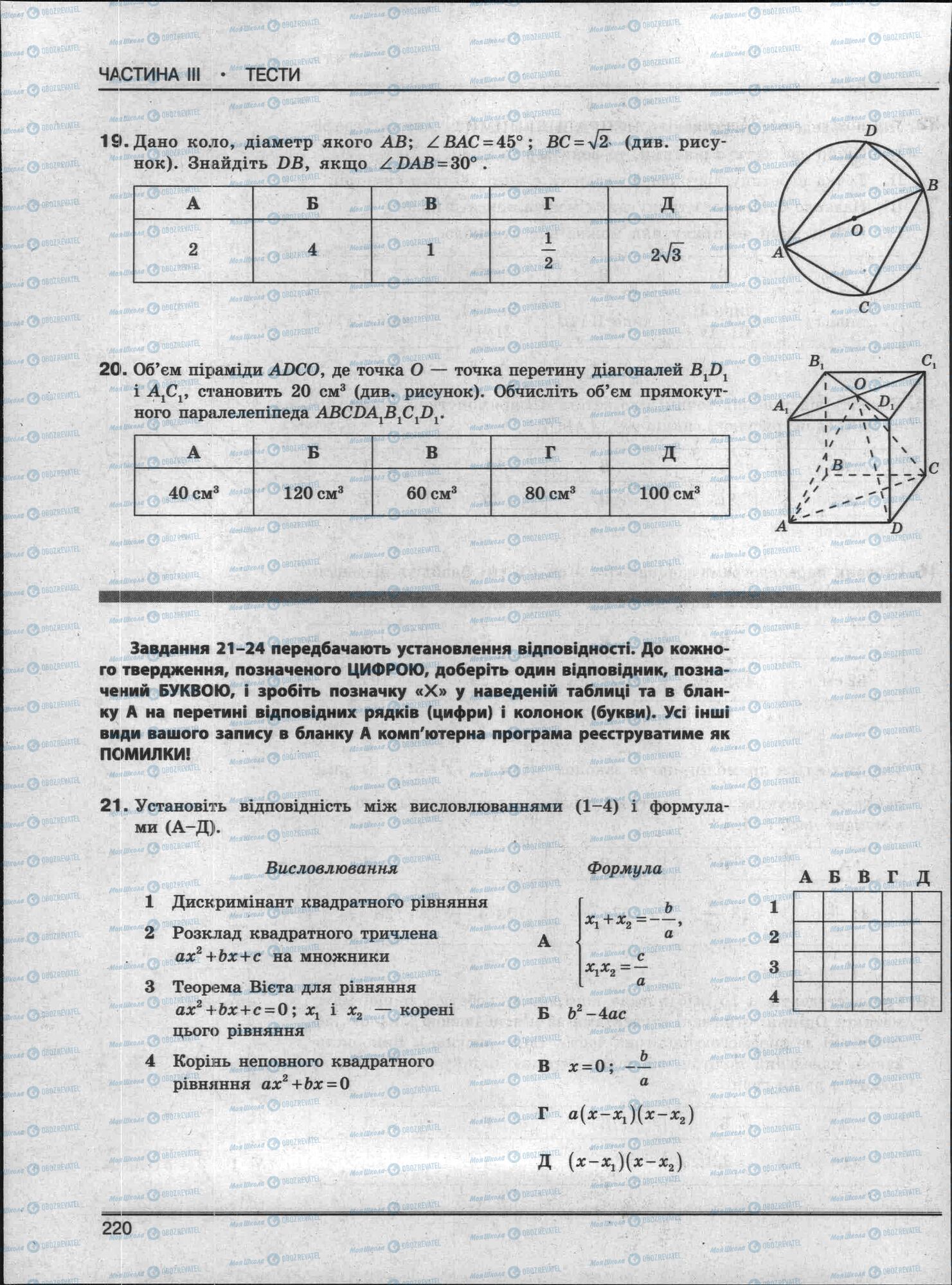 ЗНО Математика 11 клас сторінка 220