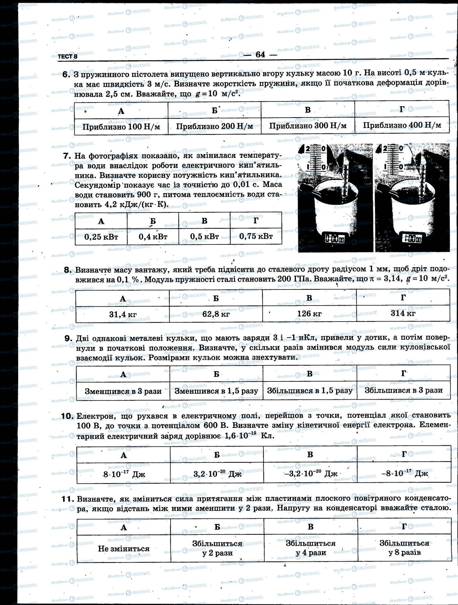 ЗНО Физика 11 класс страница 064
