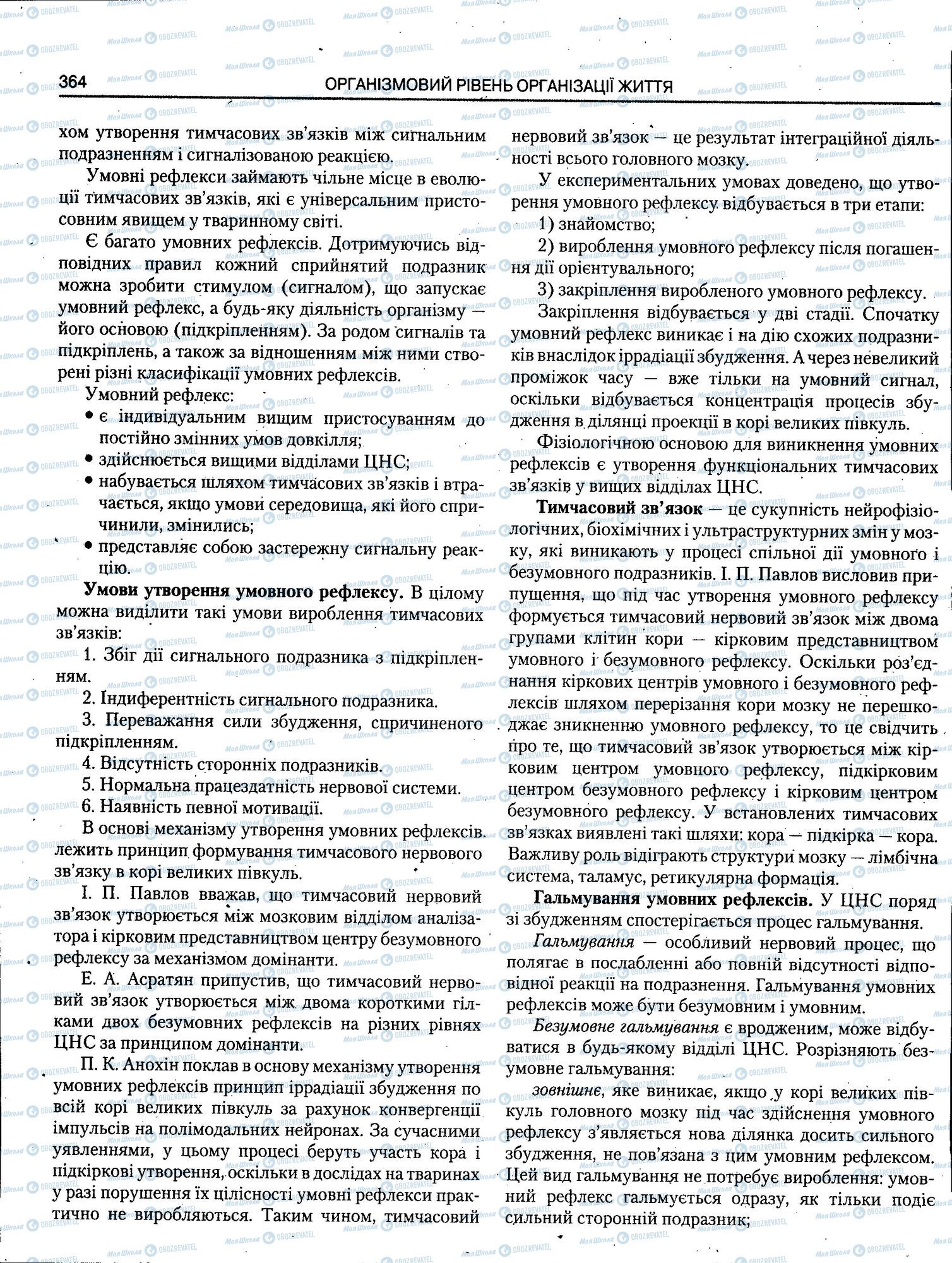 ЗНО Біологія 11 клас сторінка 364