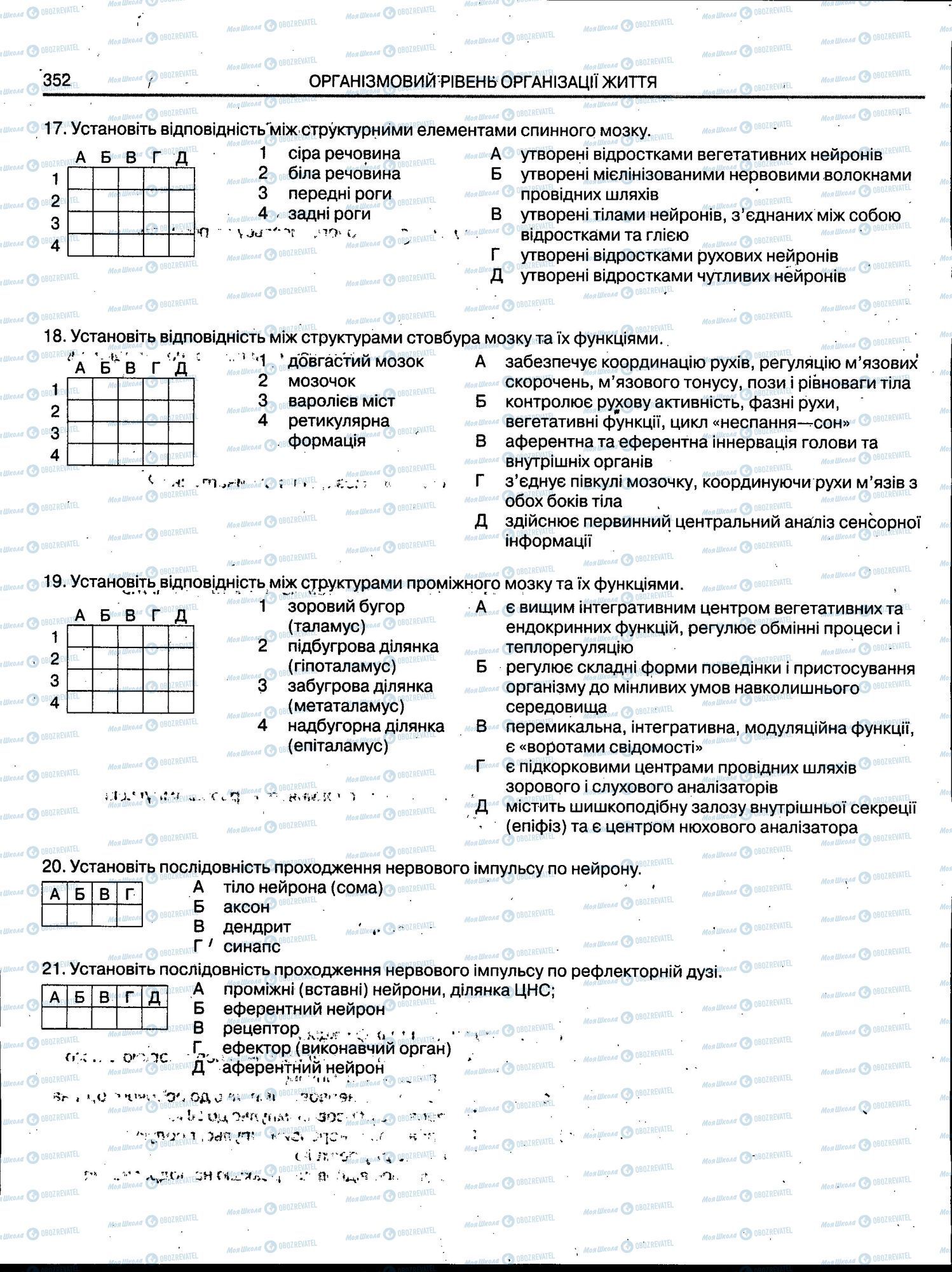 ЗНО Біологія 11 клас сторінка 352