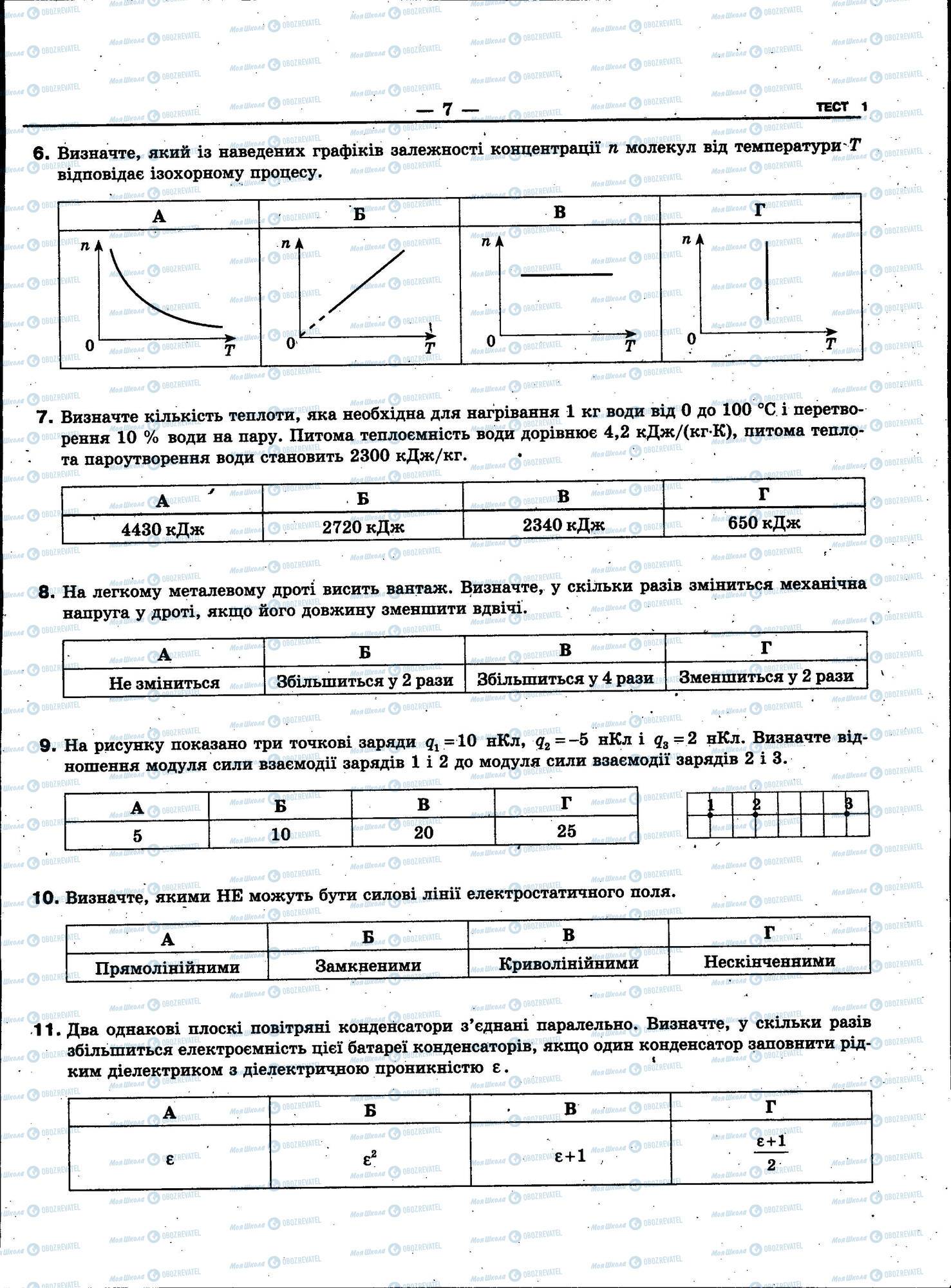 ЗНО Фізика 11 клас сторінка 007