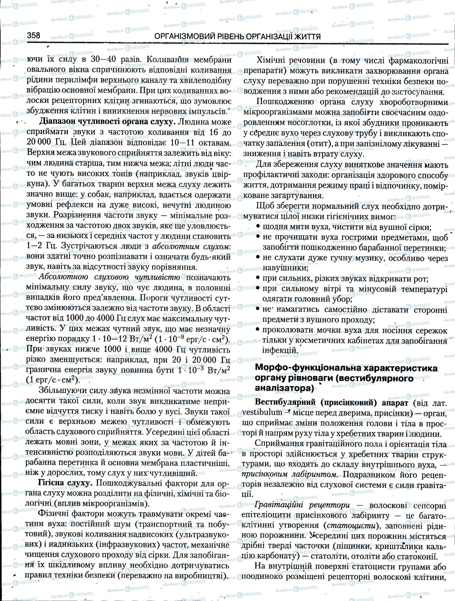 ЗНО Біологія 11 клас сторінка 358