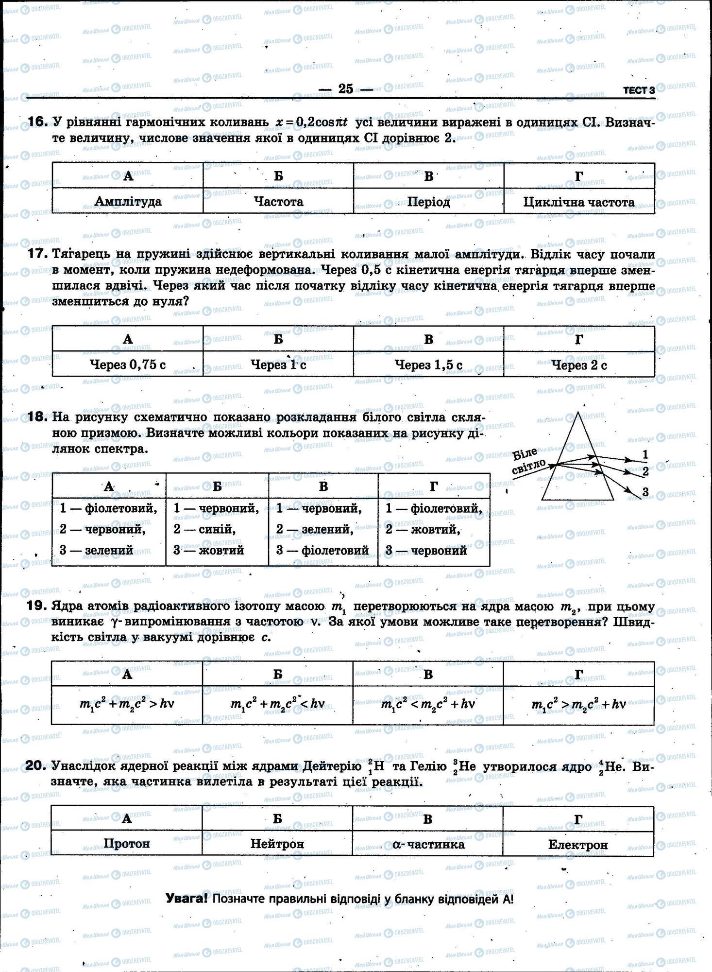 ЗНО Физика 11 класс страница 025
